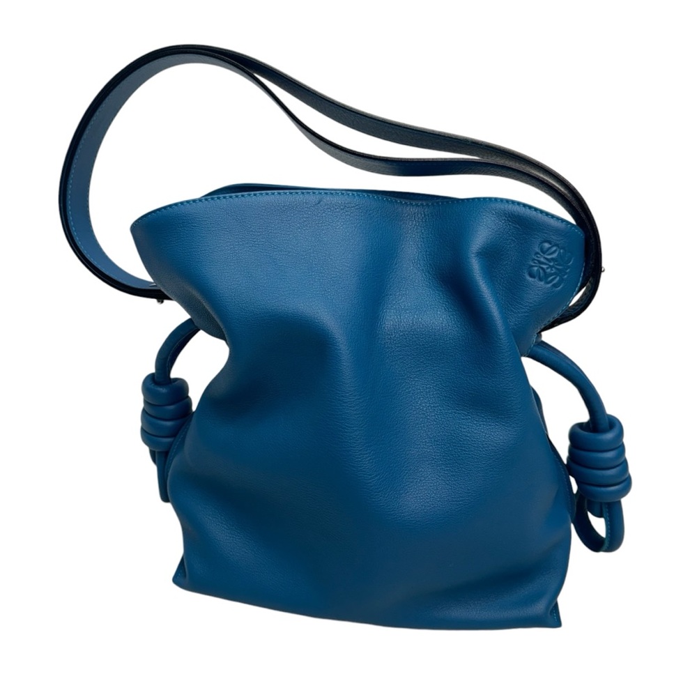 SOLD!! Loewe Blue Medium Flamenco Shoulder/Crossbody Bag - Picture 1 of 16